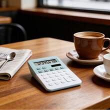 8-Digit Dual-Color Minimalist Calculator, - Storage Calculation, Clear Display, Lightweight For Office, Student Work, Home Accounting, Stylish, , Practical Desk Accessory - Multicolor - View 10