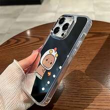 Funda para teléfono con diseño de disfraz de pollo enfadado, compatible con iPhone 16, 15, 14 Pro Max, 13, 12, 11, XR y XS Plus. Fabricada en silicona TPU, ofrece protección contra golpes y caídas, además de una excelente sensación al tacto. Es el regalo ideal para familiares, amigos y seres queridos. - Plateado - Ver 6