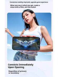 Lenovo Tai nghe Bluetooth không dây TA210 - Thời lượng pin siêu dài, Tai nghe thể thao nhét tai, Khử tiếng ồn chủ động ENC, Giảm tiếng ồn cuộc gọi thông minh với bốn micrô, Màu trắng/Trắng ánh trăng, Đen - Thiết kế quà tặng - màu đen - Xem 5