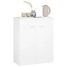 Aparador vidaXL blanco 60x30x75 cm Material a base de madera - Blanco - Ver 1
