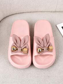Sandalias de mujer de alta calidad con diseño de mariposa y hada, Nuevos y elegantes zapatos de pareja unisex EVA, Pantuflas suaves y acogedoras para interiores,  Pantuflas de mujer con lazo y punta abierta, estilo supermercado,cómodas zapatillas de casa, ligeras,Pantuflas casuales para mujer de talla grande,Zapatillas De Estar Por Casa De Interior Y Exterior Para Mujer, Tacón Grueso, Zapatillas De Casa Con Cuña,Zapatillas de plataforma elegantes y bonitas,  zapatillas sencillas y elegantes para casa y baño, cómodas, suaves, con suela gruesa y antideslizante, ligeras, zapatillas de pareja de alta calidad, estilo INS - Rosa - Ver 12