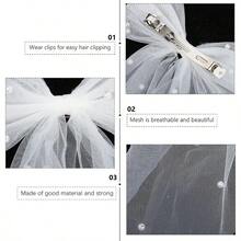 ml Angoily Pasador De Pelo Con Lazo Y Perlas Elegante Para Niñas Y Mujeres Pinza Decorativa Para Bodas Fiestas Y Uso Diario Accesorios Para Peinarse 17.3X5.9 Pulgadas10101 - Blanco - Ver 8