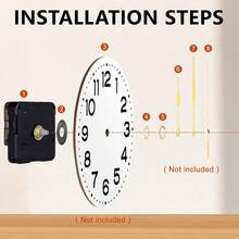 SUPVOX Mecanismo De Reloj De Cuarzo De Repuesto, Movimiento Silencioso a Pilas Para Reloj De Pared, Ideal Para ReparacióN Y Manualidades, 5.6x5.6x1.6cm - 1 - Ver 4