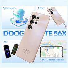 DOOGEE Note 56 X Android 16 解鎖手機 - 6150mAh 電池、24GB+64GB/TF 2TB 智慧型手機、6.56 吋水滴螢幕、13MP+8MP 相機、4G 雙卡手機、8.45mm 極薄/3.5mm 耳機孔/臉部辨識/GPS/OTG - 午夜黑 - 查看 6