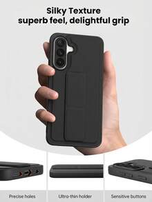 Andriod Stand Phone Case For Galaxy S25 Ultra, Phone Cover With Holder For Galaxy A56 A55 A54 A53 A52 A51 A50, Cool Android Phone Case With Foldable Stand For Redmi 15C, Coque Redmi Note 15 Pro Phone Case With Holder, Anti-Shock Mobile Cover For Moto G55, Galaxy S24 Ultra/S23 Ultra Stand Fashion Phone Cases, Galaxy A17/A16/A15/A14 Cell Phone Accessories, Honor 400/400 Lite/400 Pro Phone Case Cover. - Black - View 5