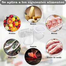 ml Caja de Almacenamiento de Carne Caja para Carne con Tapa Capacidad 2000ML Caja para Embutidos Caja Transparente para Carne con Tapa Cajas de Almacenamiento de Alimentos con Tapa para Delicatessen y Almuerzo10101 - como en la foto - Ver 6