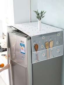 1pc Dust Cover, Microwave Cover, Refrigerator Dust Cover, Universal Oven Cover, Nordic Style Anti-Oil, Refrigerator And Washing Machine Cloth Cover Towel,Women's Day,Travel Essentials,Wedding Favours,Y2k,Bedroom,Car Accessories Women,Kitchen Decor,Wedding,Y2k,Party - Multicolor - View 3