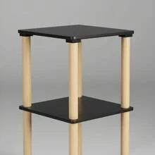 Ecommerc3 MOBLEKIT | 木質、金屬和竹製輔助置物架，無需螺絲即可組裝，多功能家具，不同層數，可用於收納書籍、鞋子和家居裝飾品 - 免費送貨 ✅ 24/48 小時送達西班牙大陸 - 黑色 - 35x35x75 厘米 - 查看 7