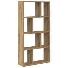 Bibliothèque vidaXL Artisan Chêne 60x20x120 cm Matériau à base de bois - Tabac - Voir 7