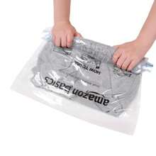 TLL   Basics Bolsas de almacenamiento con cremallera enrollables para viaje 12 unidades 6 pequeñas y 6 medianas múltiples transparentes9917 - Transparente - Ver 5