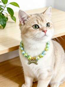 1 Piece Pet Color Bone Necklace; Adjustable Neck Size; Cat Necklace; Dog Necklace; Pet Supplies - Multicolor - View 19