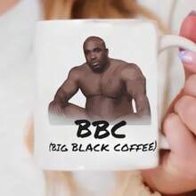 BBC Coffee Mug – Funny Meme Mug For Adults – White Ceramic Cup – Gag Gift For Friends, Coworkers Or Him Mug, Christmas Party, Christmas Gift,  11oz   Parties  Iced Hot Coffee And Coco Glass For Hot Or Cold Beverages Portable Office Cup Party Gift- A Good Gift Choice ,Christmas Lover Gift,  Gifts For Friends Siblings Dad Mom, 11oz Coffee Cup, Warm Home Decor Gifts,Valentine's Day Gifts - 白色 - 查看 4