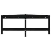 Table basse vidaXL noire 118 x 63 x 45 cm en pin massif - Noir - Voir 6