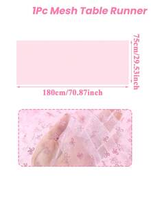 1 Pezzo Runner da tavolo con fiocco rosa, 75*180cm Copertura tavolo in rete e garza, Tovaglia, Decorazioni per feste di compleanno rosa, Decorazioni con fiocchi per feste di compleanno, Decorazioni per feste con fiocchi, Decorazioni per matrimoni, Articoli per matrimoni, Bomboniere per addio al nubilato, Decorazioni per compleanni, Decorazioni per baby shower, Forniture per feste, Forniture per la cucina, Decorazioni centrotavola - Multicolore - Visualizzare 13