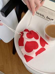 1 túi đựng mỹ phẩm hình trái tim lớn màu đỏ, quà tặng ngày Valentine, đồ dùng đám cưới, túi trang điểm du lịch di động, túi đựng đồ vệ sinh cá nhân thiết yếu khi đi du lịch, túi đựng phụ kiện có khóa kéo, túi đựng dụng cụ làm móng, túi trang điểm, hộp đựng mỹ phẩm, túi đựng đồ trang điểm, túi trang điểm nhỏ, túi đựng mỹ phẩm. - Nhiều màu - Xem 2