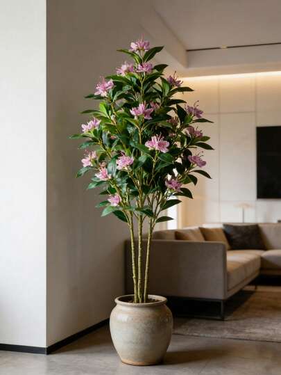 80/120cm Árbol de Ficus Tropical, Árbol de Ficus Artificial Grande, Hojas de Ficus de Plástico, Hojas de Magnolia Realistas, Planta de Palma Falsa, Adecuado para Decoración del Hogar y Jardín, Maceta No Incluida, 1 Pieza, Regalo para el Día de San Valentín, Cumpleaños, Graduación