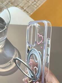 Funda para teléfono con diseño de corazón, compatible con teléfonos ,  17,  16 Pro Max,  15 Pro Max,  13 y  12. Fabricada en TPU, ofrece protección contra golpes y caídas. Perfecta para quienes buscan un toque de fantasía en sus accesorios, este encantador diseño es el regalo ideal para familiares, amigos, pareja y ocasiones especiales como Navidad y cumpleaños. Celebra el amor y el estilo con esta encantadora funda que garantiza durabilidad sin sacrificar la estética. - transparente - Ver 3