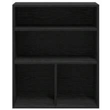 Libreria vidaXL nera, 60x30x71,5 cm, in materiale a base di legno. - nero - Visualizzare 4