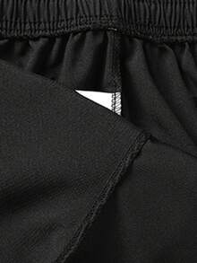 4pcs/Set Teens' Casual Versatile Fashion Shorts - Black - View 4