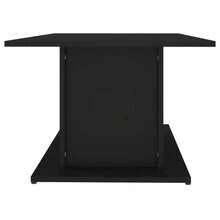 Table basse vidaXL noire 102 x 55,5 x 40 cm, matériau à base de bois - Noir - Voir 6