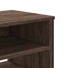 Meuble TV vidaXL, aspect chêne brun, 180 x 34 x 41 cm, matériau à base de bois - Tabac - Voir 7