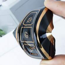 [Gold Rim-Silver Rim] 1pc Soft TPU Car Key Fob Cover, Suitable For Mondeo, Kuga, Stline, MK3 And Other Models, 3-Button Car Key Remote Control Shell, Durable And Soft TPU Protection, Ideal Gift - D - Single Bag (excluding Key Ring) - View 11