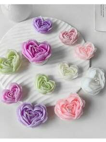 Heart-Shaped Rose Scented Candle, Valentine's Day/Birthday Gift Unique Shaped Scented Candle Scented Glass Jar Candle Soy Wax Scented Candle Lavender Scented Candle, Sunlight Catcher Dreamy Moon & Star Crystal Prism Pendant Colorful Rainbow Catcher Home Decor Crystal Pendant - Multicolor - View 9