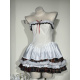 2067 White Strapless Dress + Gloves