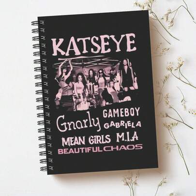 1pc KATSEYE Official Themed Notebook (Lined Pages) - Collectible Idol Cover, Lined Interior Pages, K-POP Fan Exclusive Diary/Planner Gift