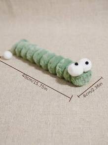 PETSIN Cat Plush Toy - Soft Chew-Proof Stuffed Animal With Natural Care For Teeth, Bite Stick For Indoor Cats, Self-Pleasure Tease Toy For All Breeds, Cat Chew Toy, Pet Comfort Item, Plush Texture, Without Battery - Green - View 3