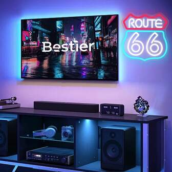 Neon Sign Historic US High Way Acrylic LED Sign For Bedroom Decorations , Wall Decoration