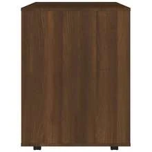 Armoire roulante vidaXL, aspect chêne brun, 60 x 53 x 72 cm, matériau à base de bois - Tabac - Voir 7