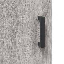 Larryhot Armarios de pared 2 uds madera de ingeniería gris Sonoma, Robusto y duradero, fácil de montar, una opción ideal para la decoración del hogar - Gris - Ver 9