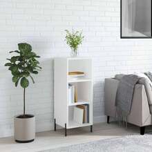Credenza vidaXL bianca 34,5x32,5x90 cm Materiale a base di legno - Bianco - Visualizzare 2