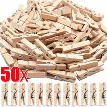 100pcs Natural Wooden Clothespins With Smooth Pine Finish - Approximately 2.83 X 0.39 Inches Long - Versatile Photo Clips, DIY Craft Clips, Memo Clips, Clip For Office Storage, Home Decor, Display Hangers, Craft Projects, Photo Wall Displays, Notes And Card Organization, Gardening And Spring Decor, Weekend Banners, Wedding Favors, Gift Wrapping Accessories - Multicolor - View 7