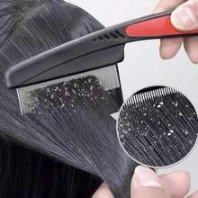 1pc Deep Cleaning Hairbrush For Scalp, Compact Teeth Dandruff Remover, Long Handle Grooming Brush - 彩色 - 查看 1