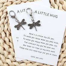 Vintage Dragon Fly Keychain With Pocket Pillow - Suitable For Backpacks, Bags, And Gifts - 2 - Xem 2