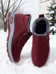 A Must-Have Item For Winter 2025, Women's Snow Boots, Women's Outdoor Zapatos Deportivos Mujer Women's Sports Shoes, Comfortable, Soft, Non-Slip Women's Casual Flat Snow Boots, A Top Choice For Thanksgiving And Christmas, And A Top Choice For Women At Work. - Đỏ - Xem 4