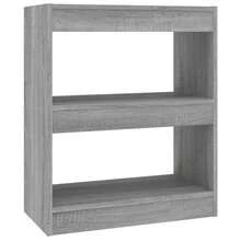 Estantería/separador de ambientes vidaXL Gris Sonoma 60x30x72 cm - Gris - Ver 4