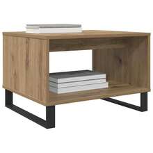 Mesa de centro vidaXL Artisan Oak 60 x 50 x 40 cm Material a base de madera - Marrón - Ver 1