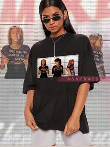 Peyton, Brooke And Haley Get Their Mugshots Taken T-Shirt, OTH Peyton, Brooke And Haley Mugshots Swe - 黑色 - 查看 1