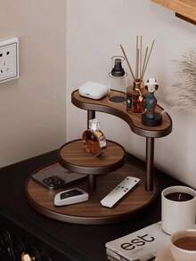 1个高品质多层半圆形实用化妆品收纳架，香水护肤品收纳架，玄关/梳妆台面口红/香水/珠宝展示架 - 彩色 - 查看 9