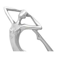 MX   Adorno Mujer Yoga en Pewter Artesanía en Aluminio Escultura Elegante Hecho a Mano Decoración para casa u Oficina Excelente Regalo Alamos Pewter - Plateado - Ver 5