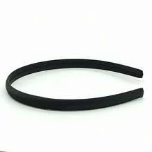 1pc 1cm Black Simple Plastic Headband, Hairband, Hair Hoop - Black - View 6