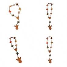 HLJ  Protector de Auto y Hogar con Piedras de Colores y Ángeles - Amuleto Colgante para Bolsa Puerta o Carro Energía Positiva y Armonía Espiritual. Hermosa Bendicion. Talisman de Proteccion Amuleto127 - como en la foto - Ver 1
