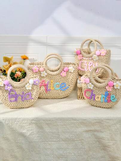 Personalized, Little Girl Bag, Children's Handbag, Girl's Gift, Bridesmaid Custom Gift, Father's