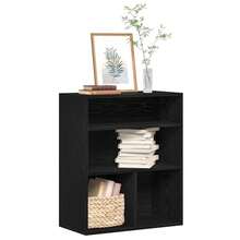 Libreria vidaXL nera, 60x30x71,5 cm, in materiale a base di legno. - nero - Visualizzare 1