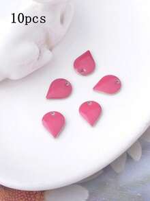 10pcs Double-Sided Oil Drop Enamel Mini Teardrop Charms For DIY Necklace Earring Bracelet Jewelry Making Craft Gifts