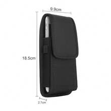 2PCS Universal Belt Loop Hook Cover Pouch Bag Nylon Case For All Mobile Phone Holster - Black - View 8