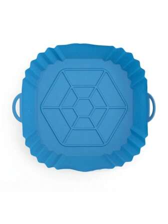 1pc Silicone Baking Mat For Air Fryer, Reusable Silicone Air Fryer Liner, Rectangular Air Fryer Accessories Compatible With 8 Qt Air Fryer, Kitchen Essentials,Kitchen Accessories,Home Accessories,Christmas Gift